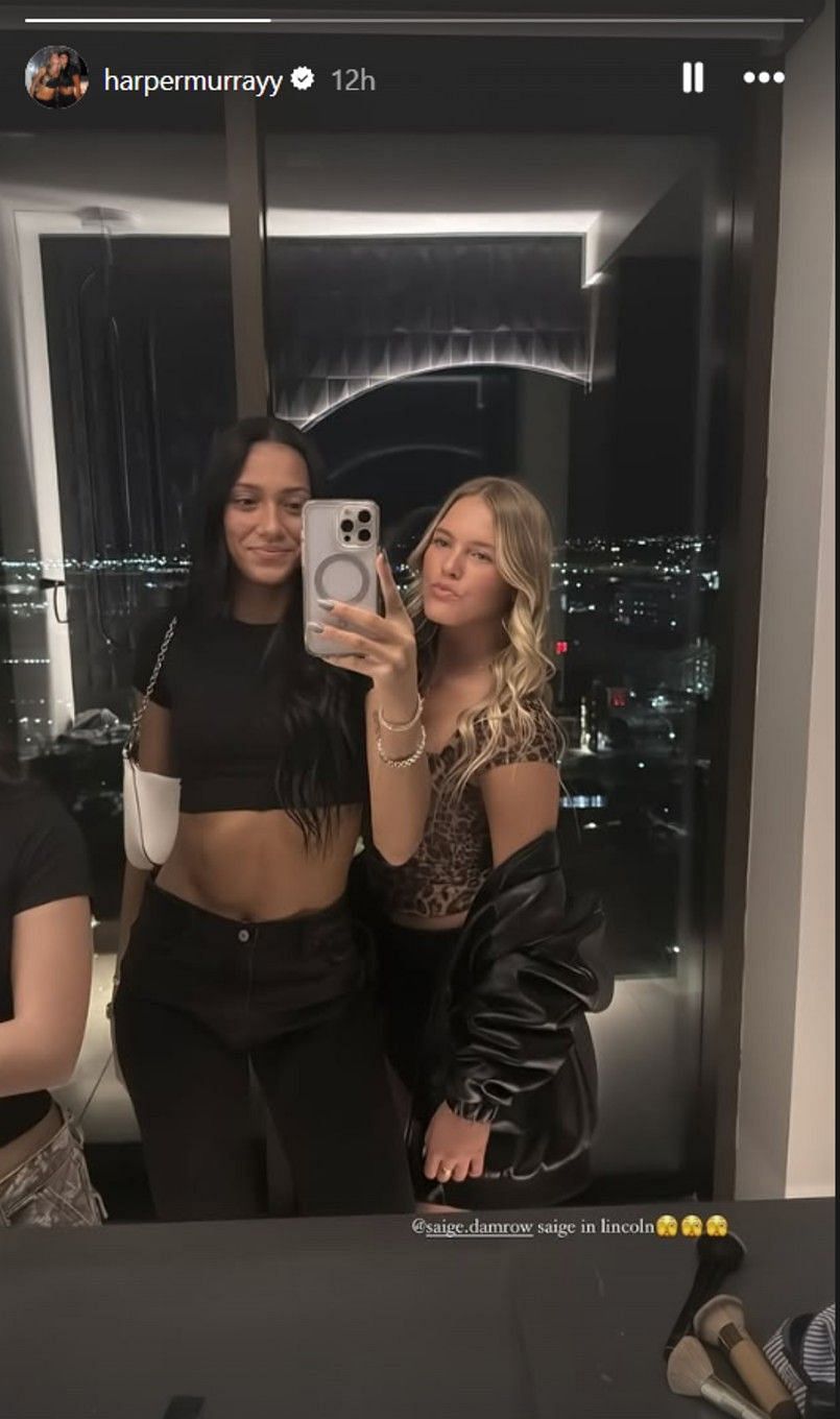 Harper Murray's Instagram story